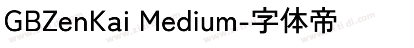 GBZenKai Medium字体转换